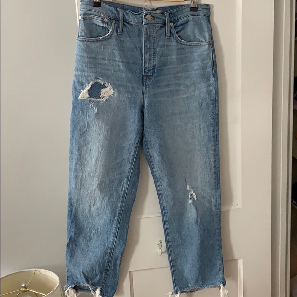 Madewell Classic Straight Distressed Jean